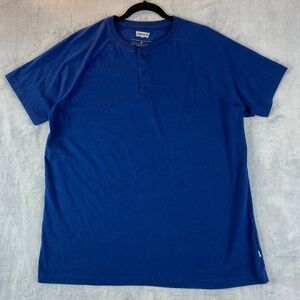 Levi's Henley Shirt Men's XL Heather Blue